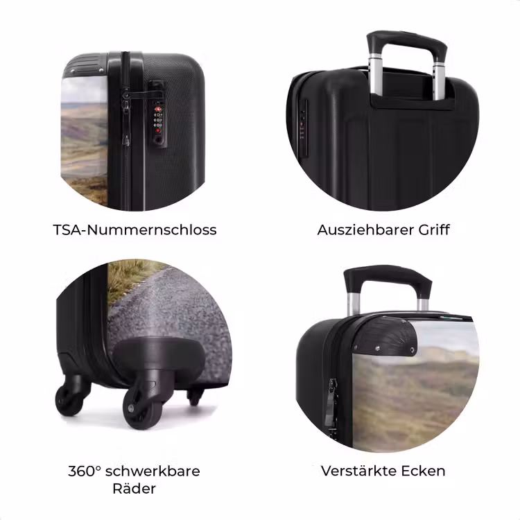 Koffer - Schottische Hochlandrinder – Straße – Landschaft – Herde — 8