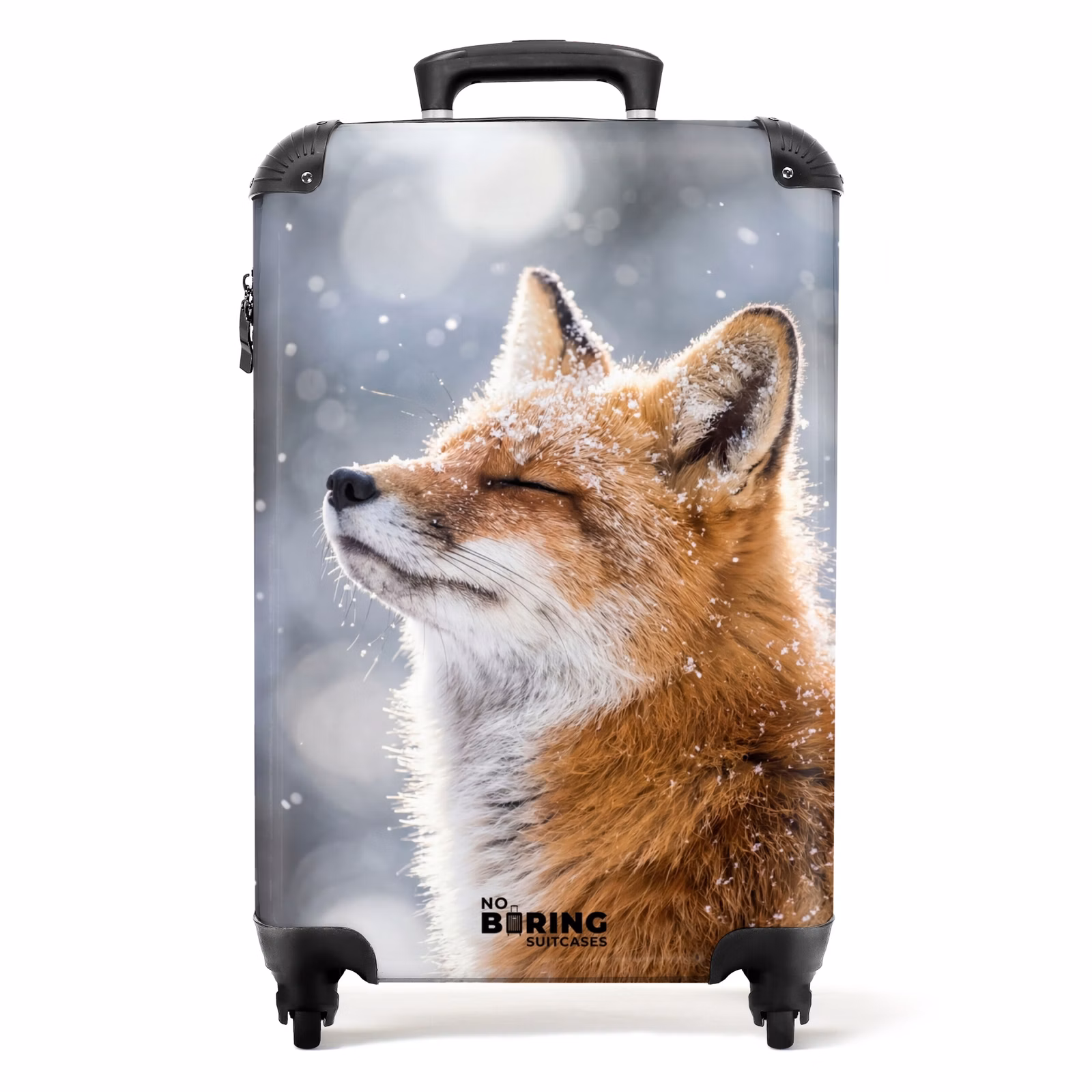 Koffer - Fuchs – Schneefall – Porträt – Winter – Stimmungsvoll — 1