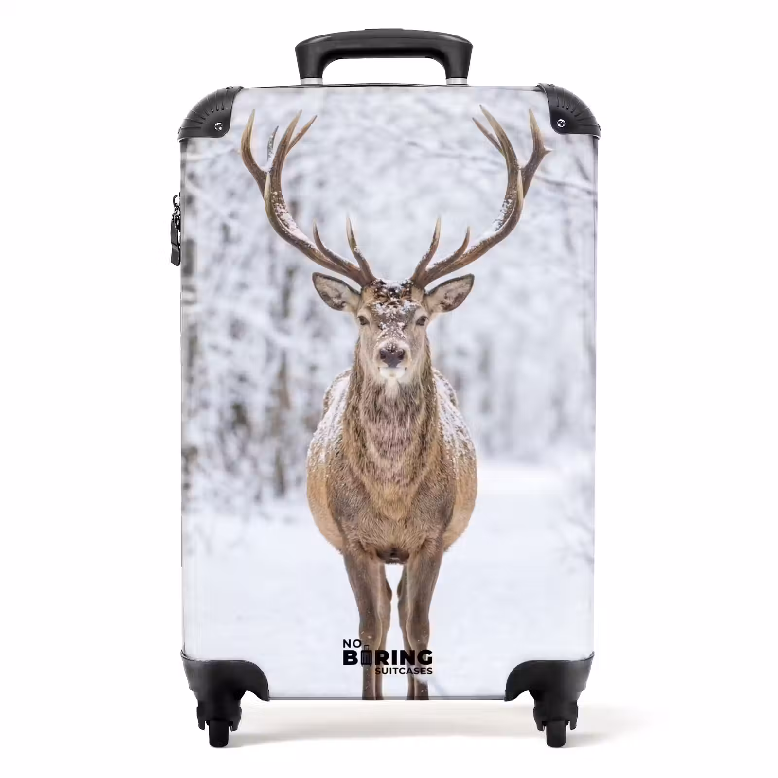 Koffer - Hirsch – Winter – Wald – Natur – Weiß — 1