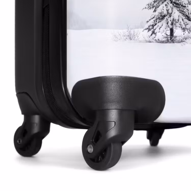 Koffer - Fichtensträucher – Schnee – Winter – Landschaft – Stille — 7