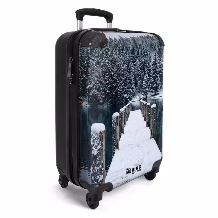 Koffer - Steg – See – Schnee – Berge – Beruhigend — 2