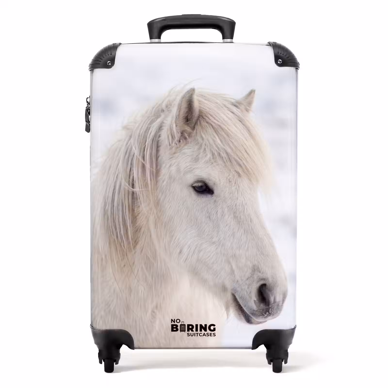 Koffer - Pferd – Kopf – Winter – Tiere – Weiß — 1