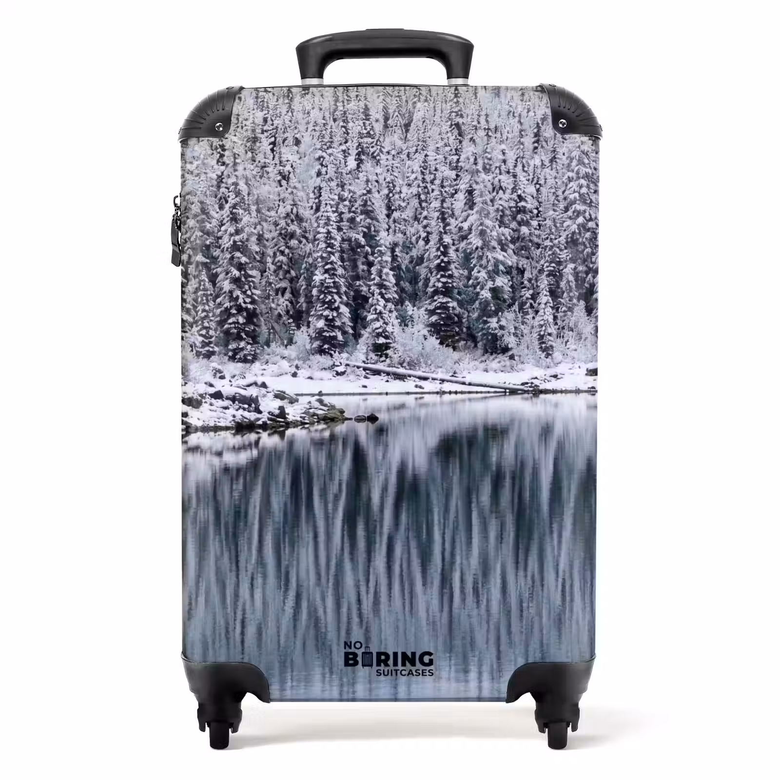 Koffer - Wald – Reflexion – See – Winter – Gelassenheit — 1