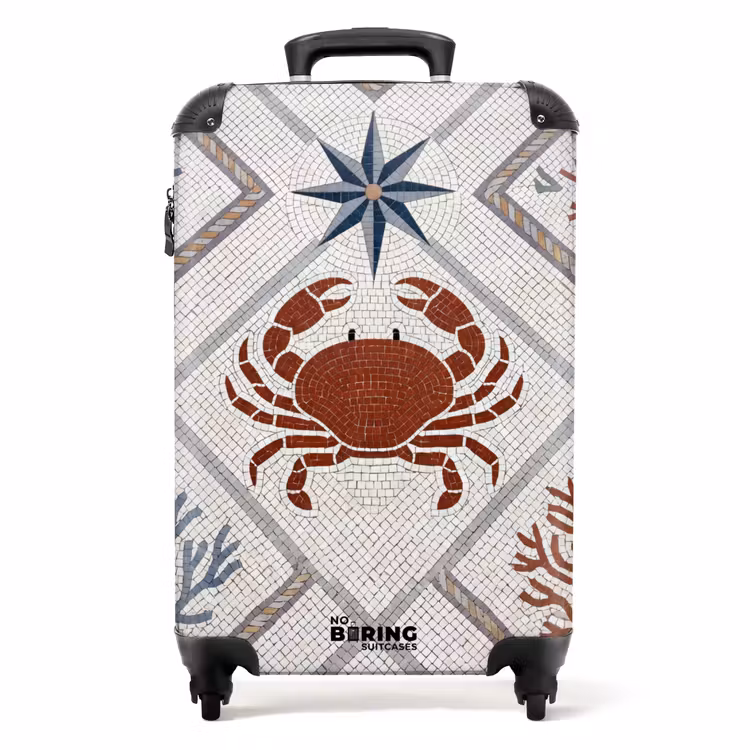 Koffer - Tier – Mosaik – Meer – Klassisch – Braun — 1