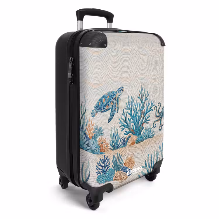 Koffer - Tiere – Unterwasser – Natur – Mosaik – Blau — 2