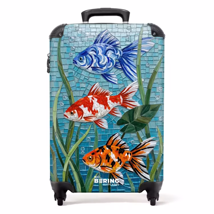 Koffer - Fisch – Mosaik – Unterwasser – Bunt – Tiere — 1