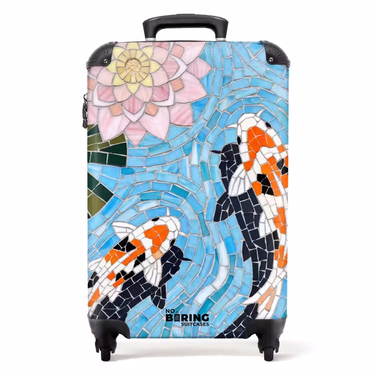 Koffer - Fisch – Wasser – Natur – Mosaik – Blau — 1