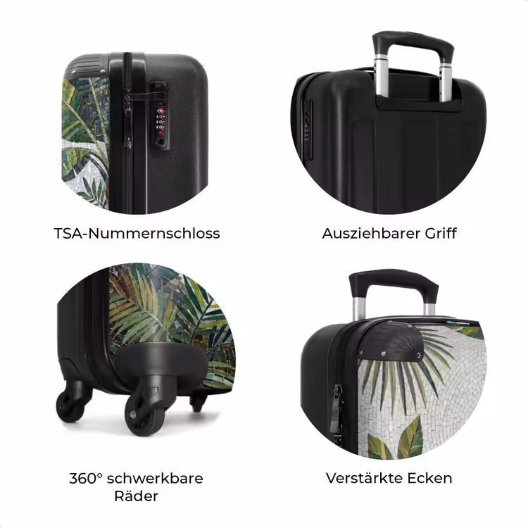 Koffer - Pflanzen – Tropisch – Mosaik – Grün – Natur — 8