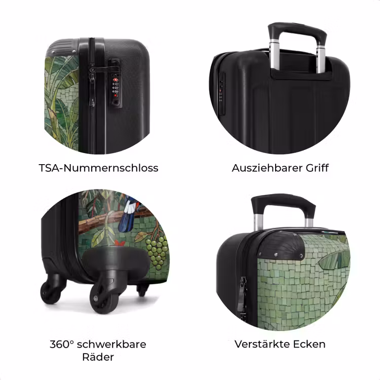 Koffer - Vogel – Tier – Dschungel – Mosaik – Natur — 8