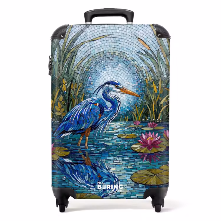 Koffer - Vogel – Wasser – Natur – Abstrakt – Blau — 1