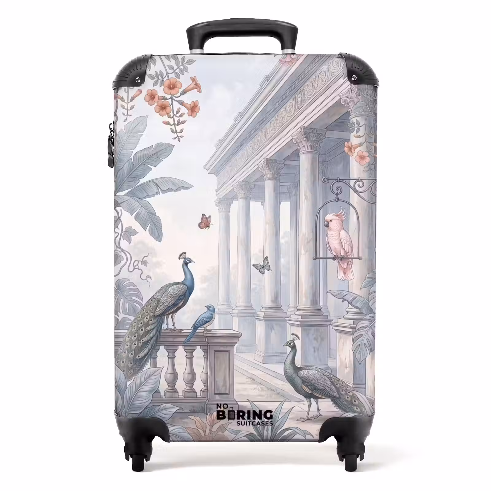 Koffer - Vogel – Pfau – Architektur – Klassisch – Grün — 1