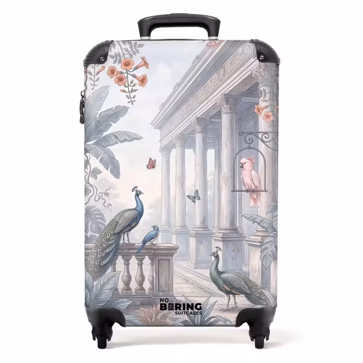 Koffer - Vogel – Pfau – Architektur – Klassisch – Grün — 1