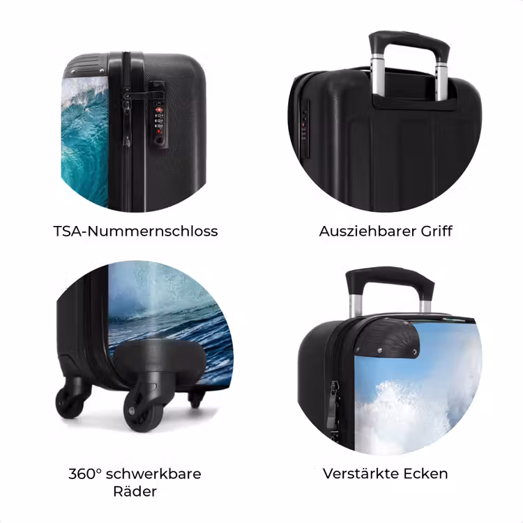 Koffer - Welle – Ozean – Wasser – Dynamisch – Blau — 8