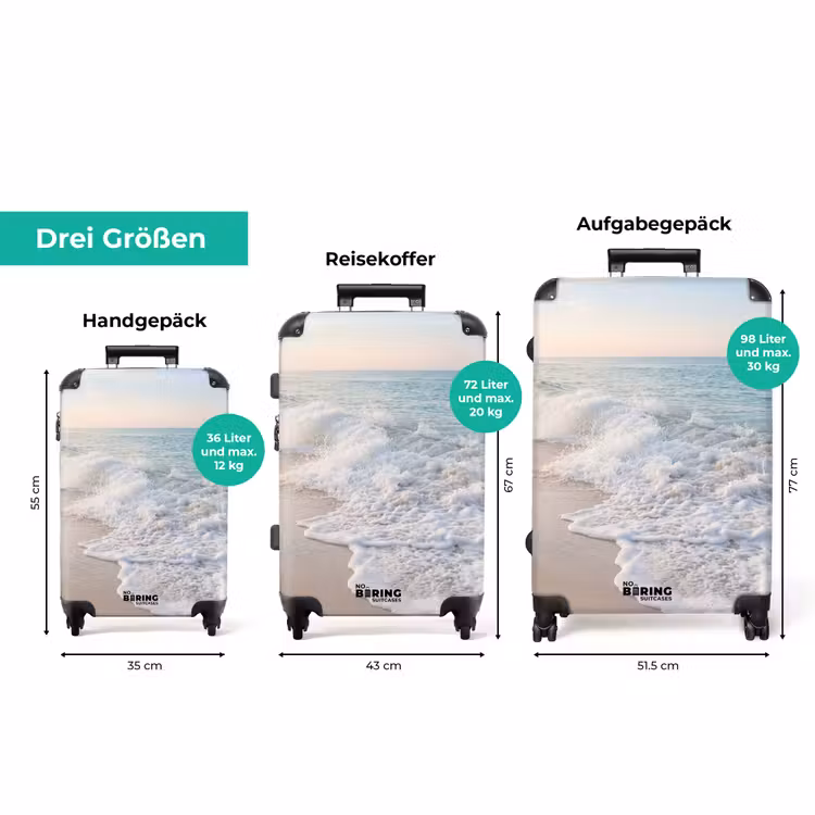 Koffer - Meer – Wellen – Strand – Natur – Weiß — 3