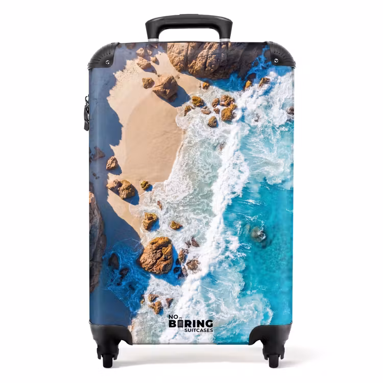 Koffer - Strand – Meer – Felsen – Natur – Blau — 1