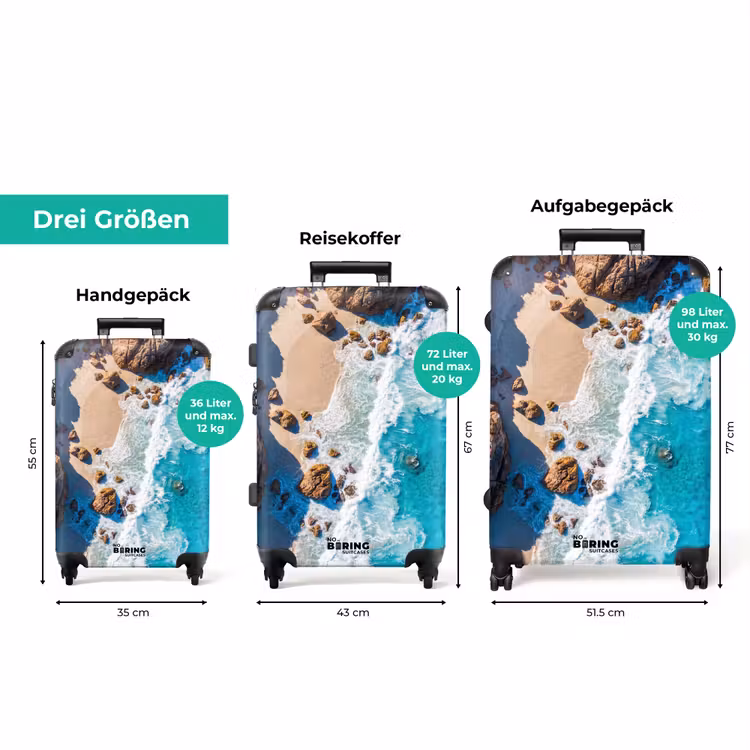 Koffer - Strand – Meer – Felsen – Natur – Blau — 3
