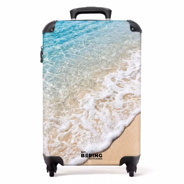 Koffer - Strand – Wasser – Natur – Blau – Beige — 1