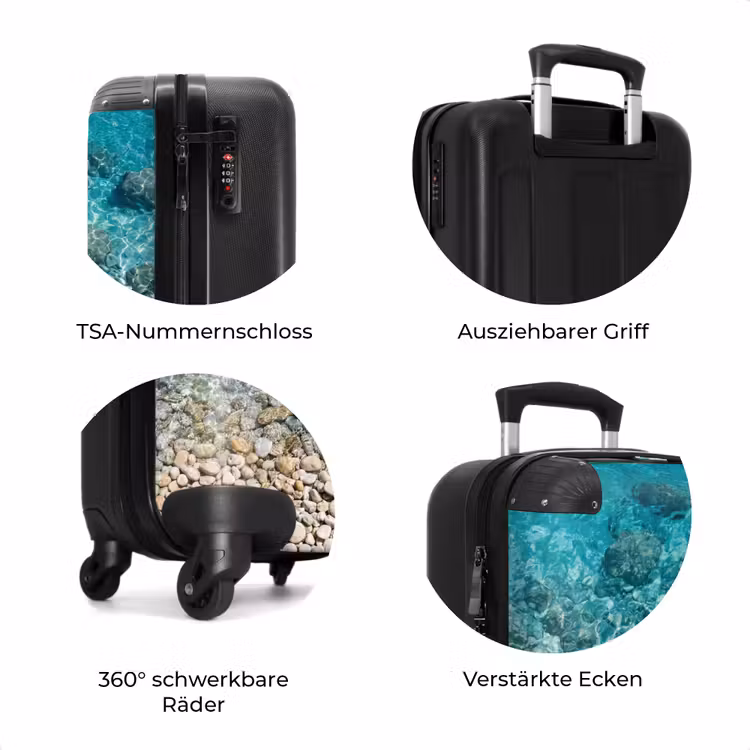 Koffer - Wasser – Kieselsteine – Natur – Lebendig – Türkis — 8