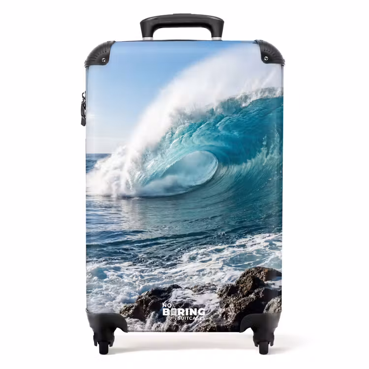 Koffer - Welle – Ozean – Brechende Welle – Wasser – Blau — 1