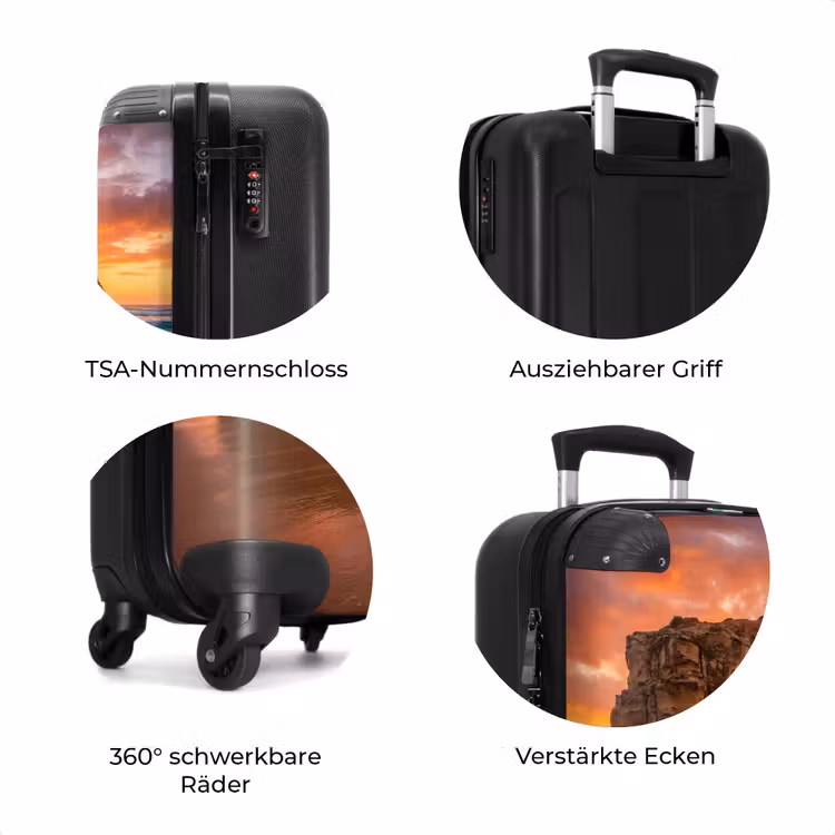Koffer - Küste – Felsen – Sonnenuntergang – Meer – Natur — 8