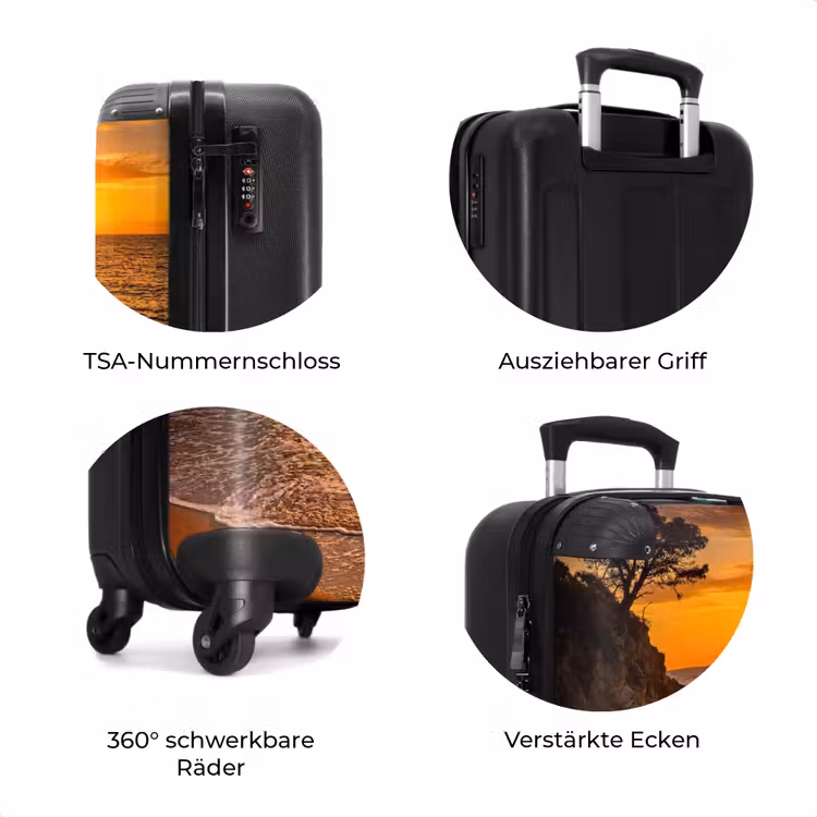 Koffer - Meer – Küste – Sonnenuntergang – Natur – Orange — 8