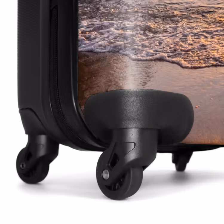 Koffer - Sonnenuntergang – Küste – Wasser – Natur – Orange — 7