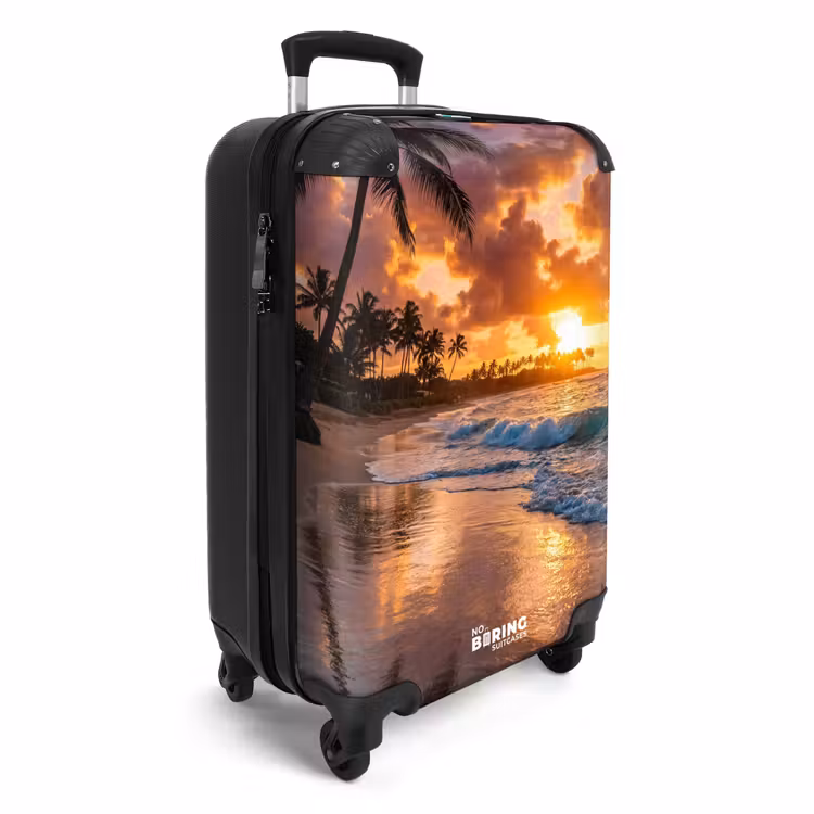 Koffer - Strand – Sonnenaufgang – Tropisch – Natur – Orange — 2
