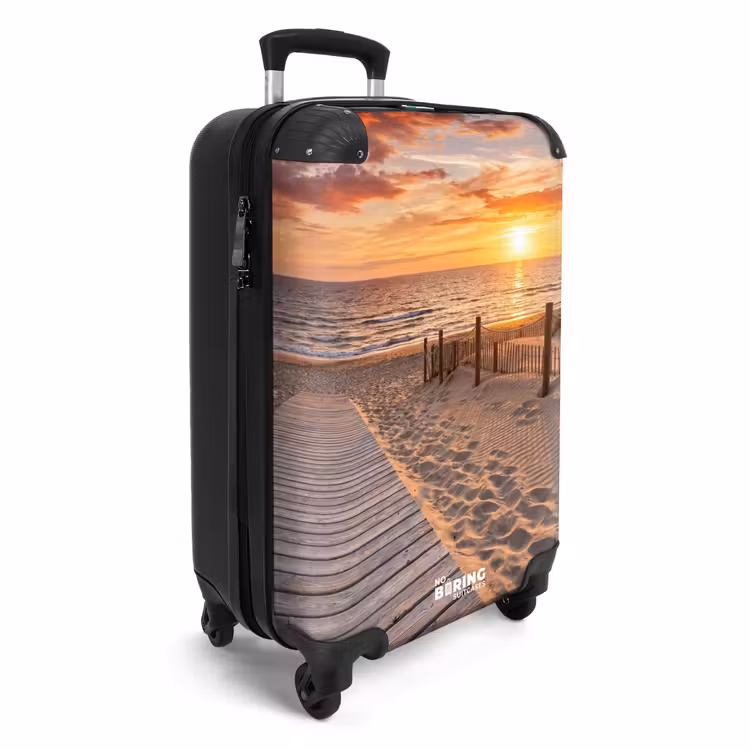 Koffer - Strand – Sonnenuntergang – Meer – Natur – Orange — 2