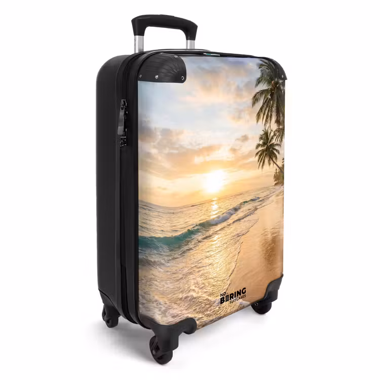 Koffer - Strand – Sonnenuntergang – Tropisch – Natur – Gold — 2