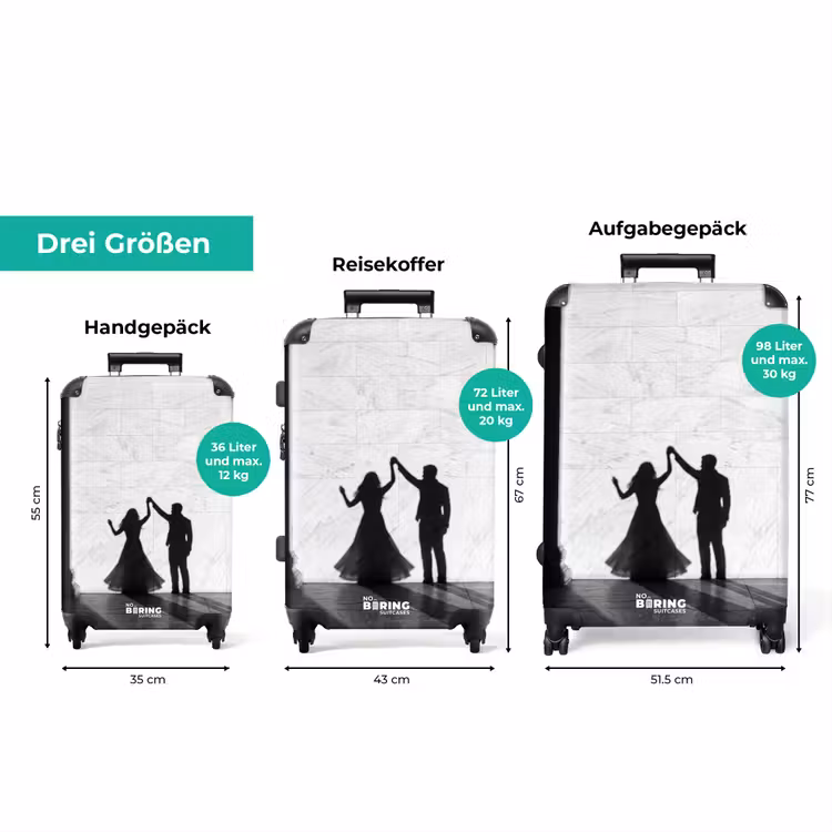 Koffer - Menschen – Schatten – Tanz – Schwarz-Weiß – Liebe — 3