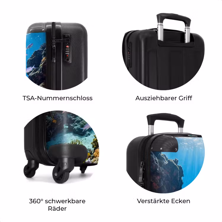 Koffer - Fisch – Korallenriff – Unterwasser – Lebendig – Blau — 8