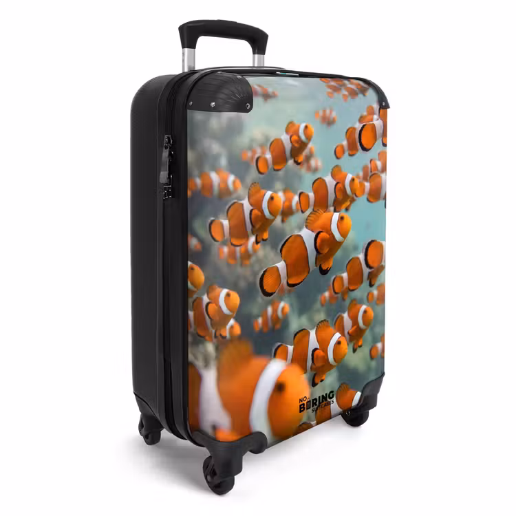 Koffer - Fisch – Schwarm – Unterwasser – Tiere – Orange — 2