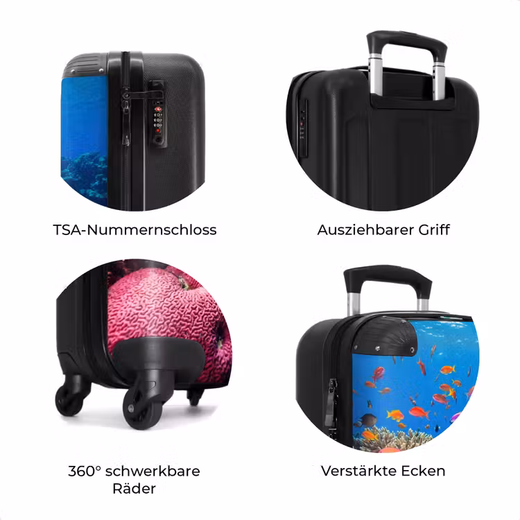 Koffer - Koralle – Fische – Ozean – Natur – Farbenfroh — 8