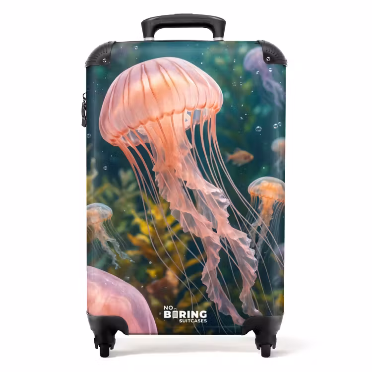 Koffer - Qualle – Rosa – Unterwasser – Meeresleben – Tiere — 1