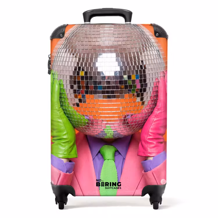 Koffer - Kunst – Discokugel – Bunt – Modern – Studio — 1