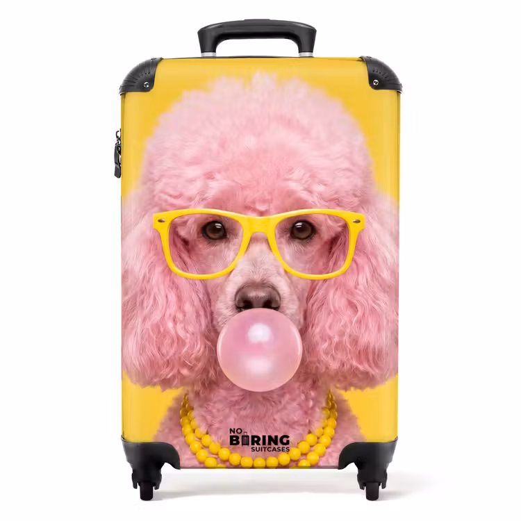 Koffer - Hund – Kaugummi – Tiere – Modern – Rosa — 1