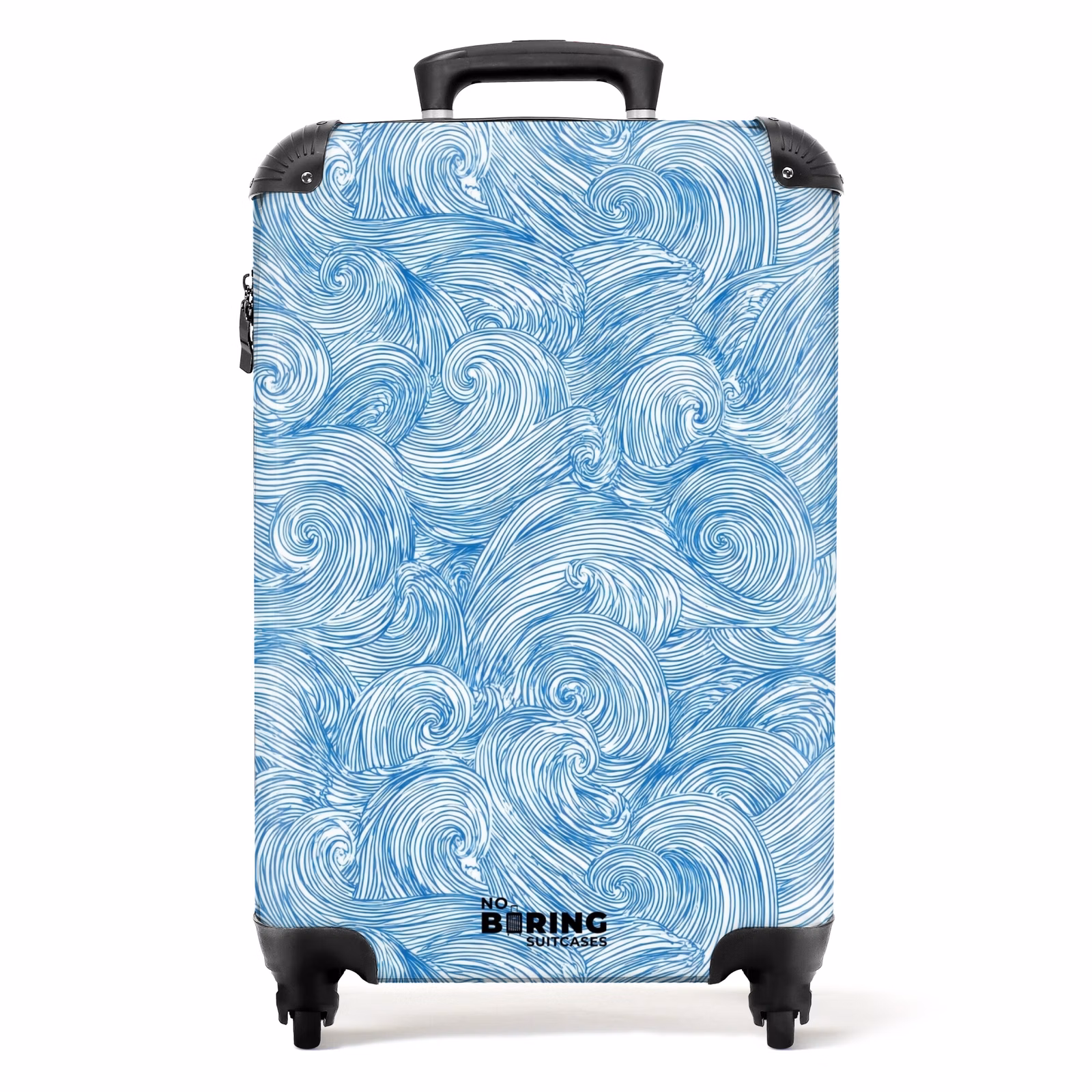 Koffer - Blau – Weiß – Spirale – Wellen – Linien — 1