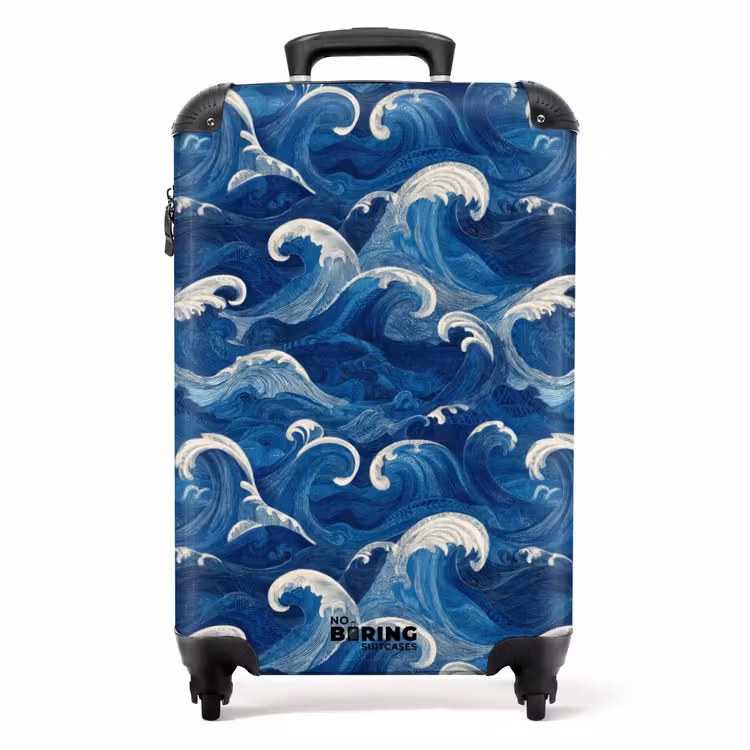 Koffer - Japanisch – Ozean – Wellen – Blau — 1