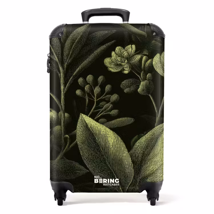 Koffer - Klassisch – Dunkel – Botanisch – Pflanzen — 1