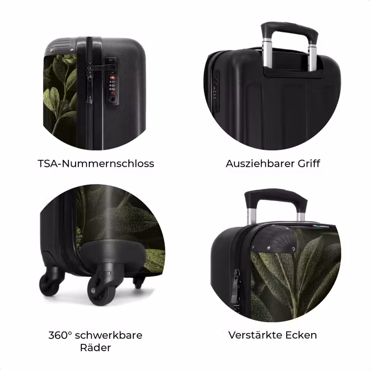 Koffer - Klassisch – Dunkel – Botanisch – Pflanzen — 8
