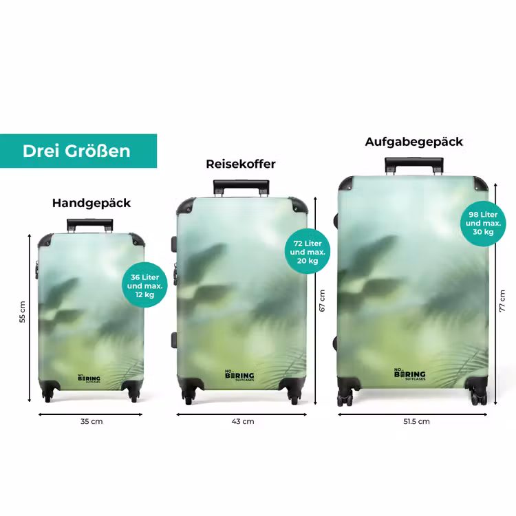 Koffer - Natur – Verwaschen – Grün – Abstrakt – Modern — 3