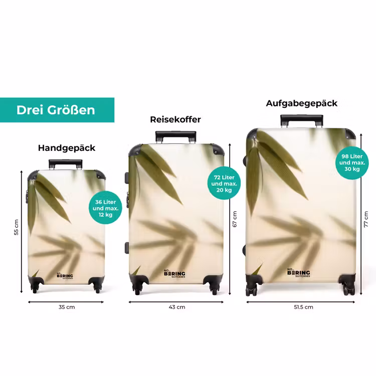 Koffer - Pflanzen – Blätter – Natur – Grün — 3