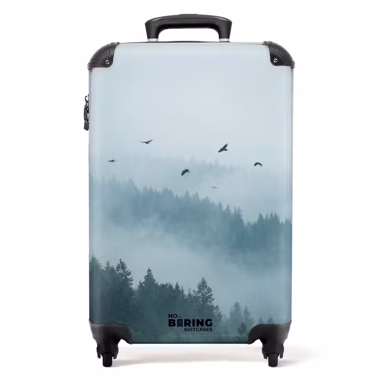 Koffer - Wald – Nebel – Vögel – Natur – Grün — 1