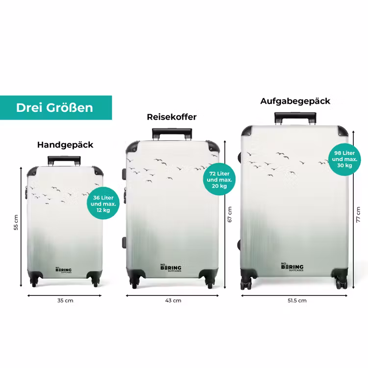 Koffer - Vogel – Flug – Natur – Minimalistisch — 3