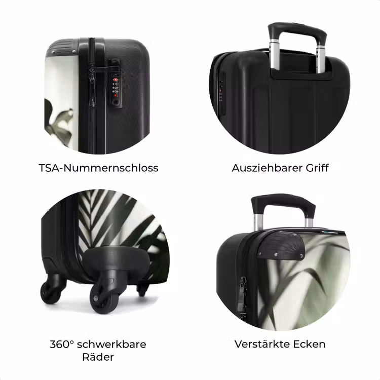 Koffer - Pflanzen – Blätter – Natur – Minimalistisch – Grün — 8