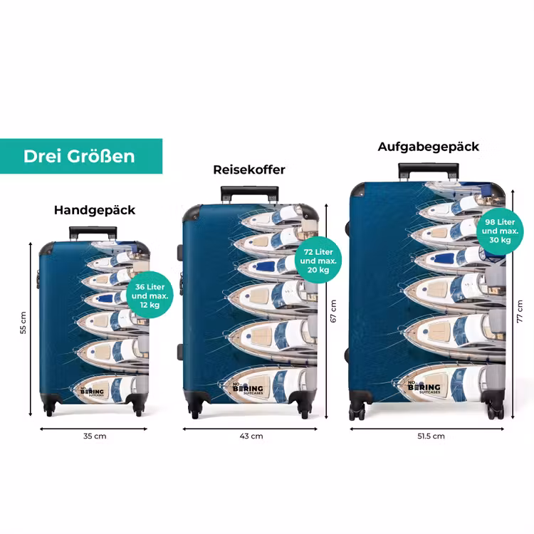 Koffer - Boot – Yachthafen – Wasser – Sommer – Blau — 3