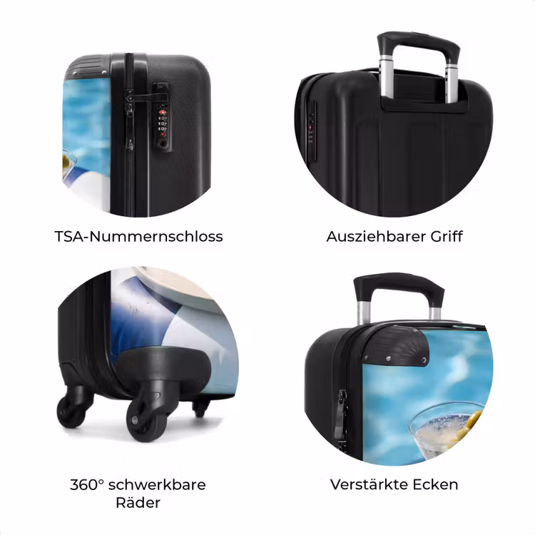 Koffer - Cocktail – Schwimmbad – Sommer – Blau — 8