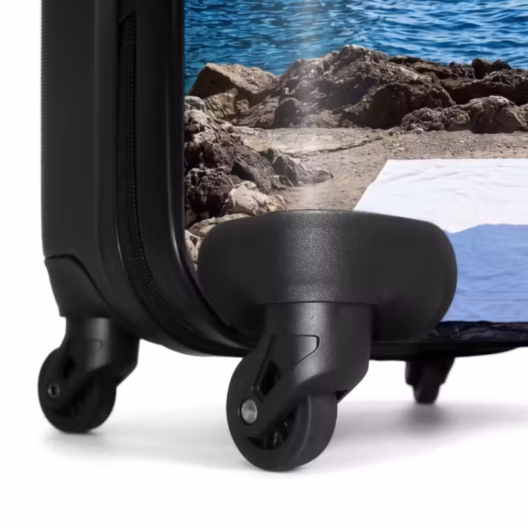 Koffer - Strand – Liegestuhl – Sonnenschirm – Sommer – Blau — 7