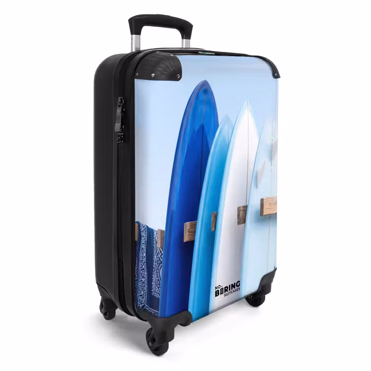 Koffer - Surfbrett – Strand – Sommer – Blau – Wasser — 2