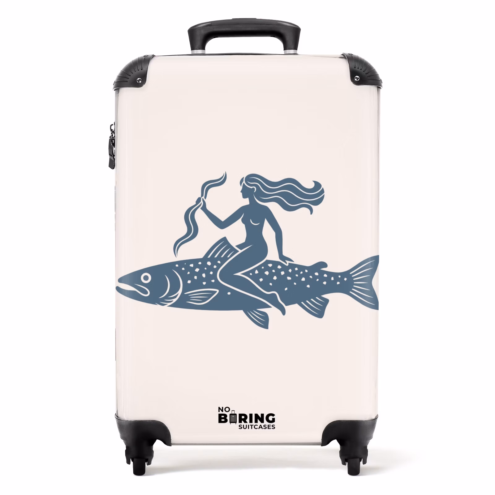 Koffer - Frau – Fisch – Fantasie – Abstrakt – Blau — 1